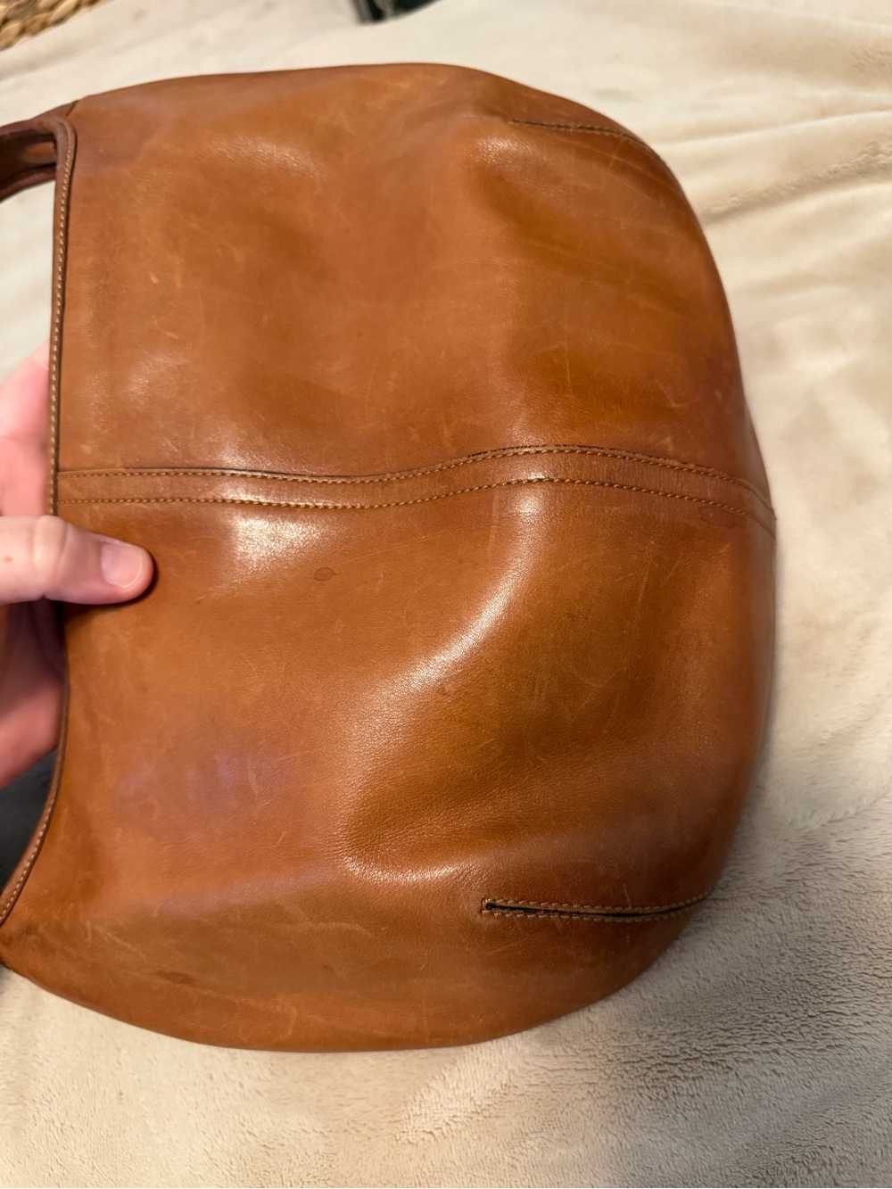 Coach Ergo Hobo in Genuine Tan Leather Shoulder Bag No E3K-9226 - Picture 8 of 10